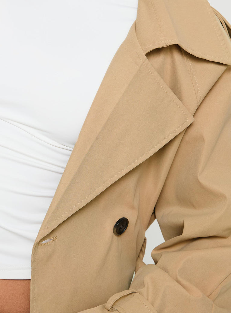 Darlington cropped trench coat