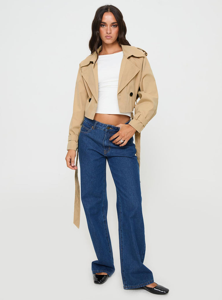Darlington cropped trench coat