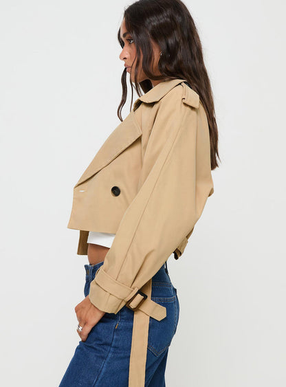 Darlington cropped trench coat