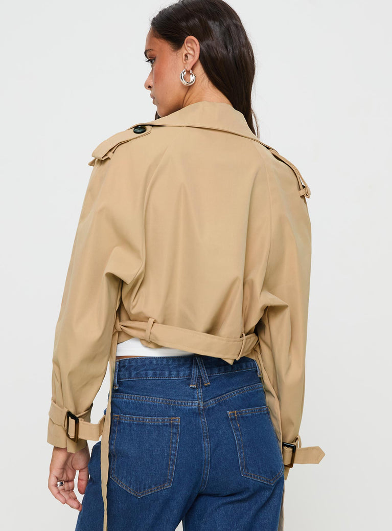 Darlington cropped trench coat